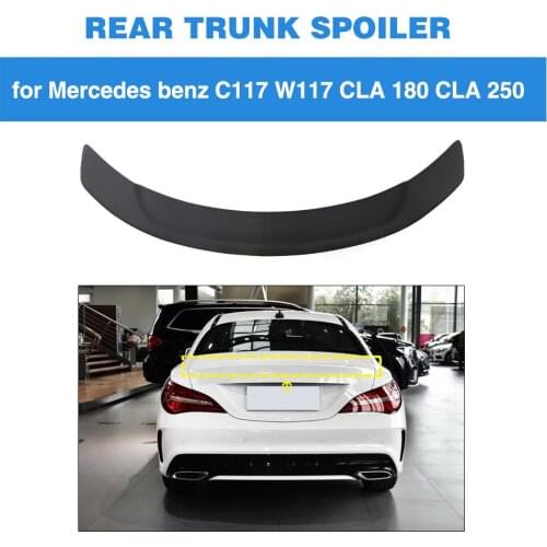 Rear Spoiler for Mercedes-Benz CLA Class C117 2014 - 2019 Carbon Fiber Trunk Lip