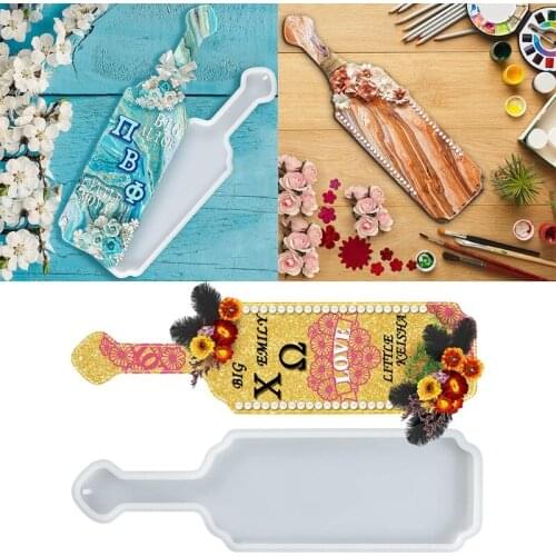 Resin Holder Mould Flight Paddle Resin Tray Mould Silicone Wine Serving Tray Mould for Party Home Decoration DIY Crafts