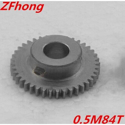 1pc 45# steel spur Gear 0.5M84T 84 Ttooth Teeth Mould 0.5 Gear Bore ,6mm,8mm,10mm,12mm