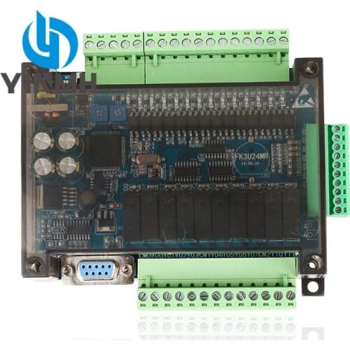 1pcs plc industrial control board fx3u-24mr / 24mt ling high belt speed analog stm32 plc controller
