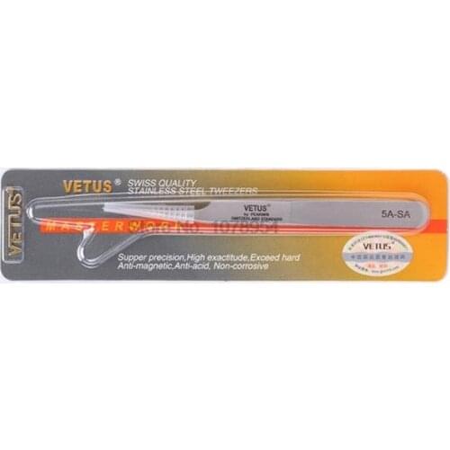 100pcs Stainless Steel anti-static eyelash tweezers superhard Eyelash Extension tool Tweezer