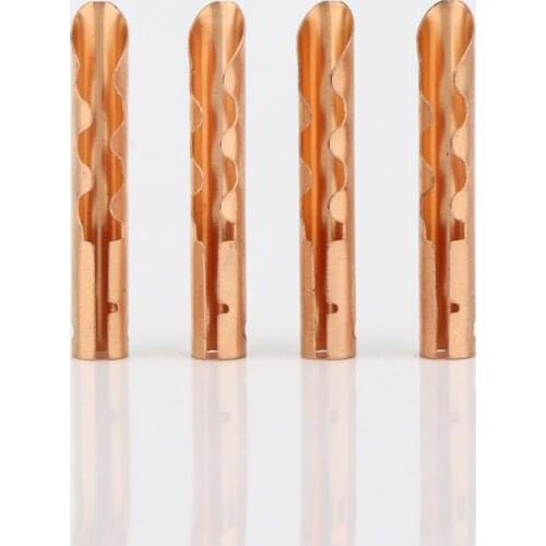 20pcs BA1420 Bronze copper BFA 4mm Z-Type Banana Plug Speaker Cable Connector