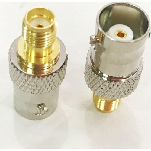 50pcs BNC Female Jack to SMA Female Jack RF Coax Straight Adapter Connector