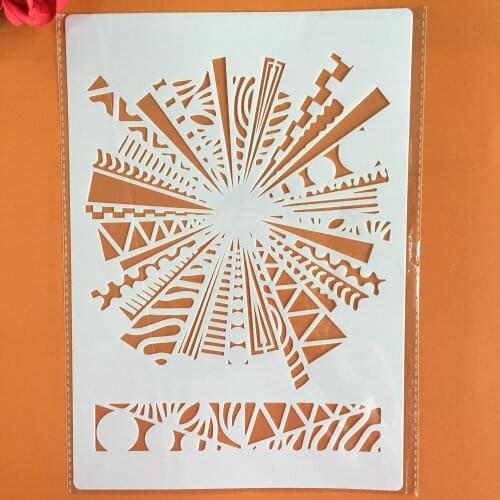 A4 29 *21cm Retro pattern DIY Stencils Wall Painting Scrapbook Coloring Embossing Album Decorative Paper Card Template,wall