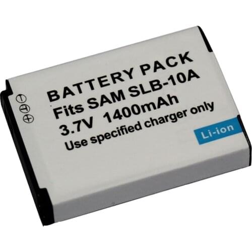 1400mAh SLB-10A 10A Battery for SAMSUNG ES55 ES60 PL50 PL60 L110 L100 L210 PL51 PL55 WB550 WB150F WB280 WB201 WB2100 WB800 WB750