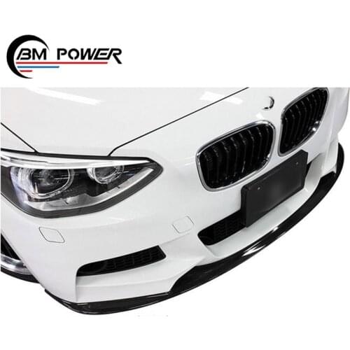 Automobiles Body Part For 1 Series F20 3d Carbon Fiber Bumpers Shovels Anterior Lip Fiber Splitters Diffuser Car Front Chin