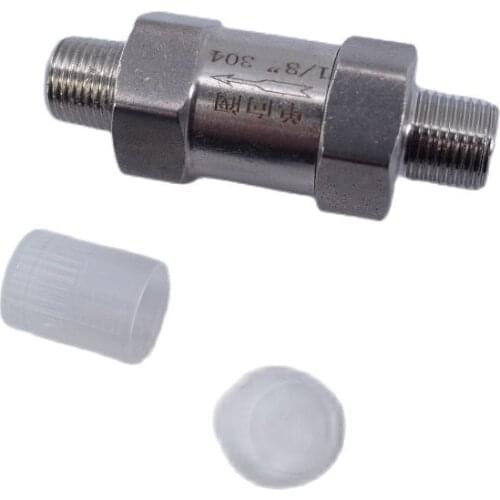 Free ship GOGO Combined Modular Check valve 1/8 1/4 1/2 male thread stainless steel 304 acid-proof one-way check valve