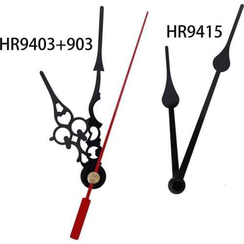 Silent Wall Clock Quartz Clock Needle Movement Black and Red Hand DIY Replacement Parts Repair Kit Tool Set Clock Mechanism
