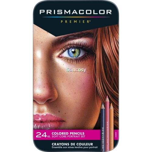Sanford 25085R Prismacolor Premier Colored Pencils, Portrait Set, Soft Core, 24-Count