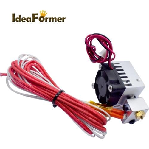 E3D V6 Hot End Remote Long distance 1 In 1 Out Extruder Single Print head 12V/24V 0.4mm 1.75mm With Cooling Fan 3D Printer Parts