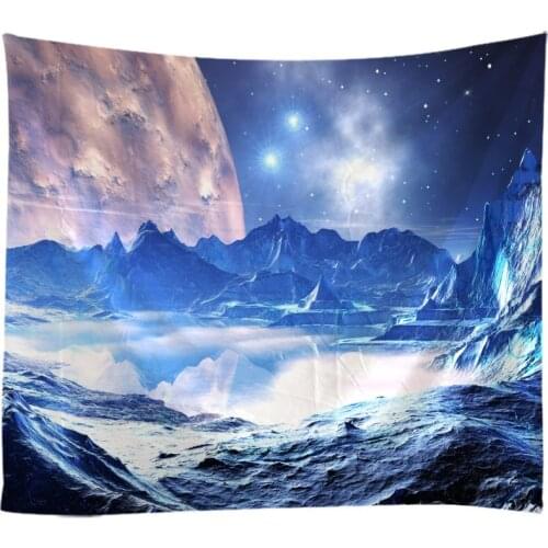 Tapestry Wall Hanging Bed Spread Beach Towel Table Cloth Yoga Mat landscape painting Starry sky The Star landscape large size