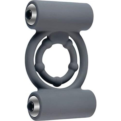 Penis Cock Rings Vibrating Dick Dual Sex Anel Peniano Rings with Mini Bullet Vibrators Sex Toys for Couples Delay Ejaculation