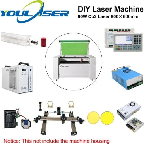 Co2 Laser Kit for 9060 RECI W2 90W Laser Tube Customized CO2 Laser Machine Laser Solution All Parts
