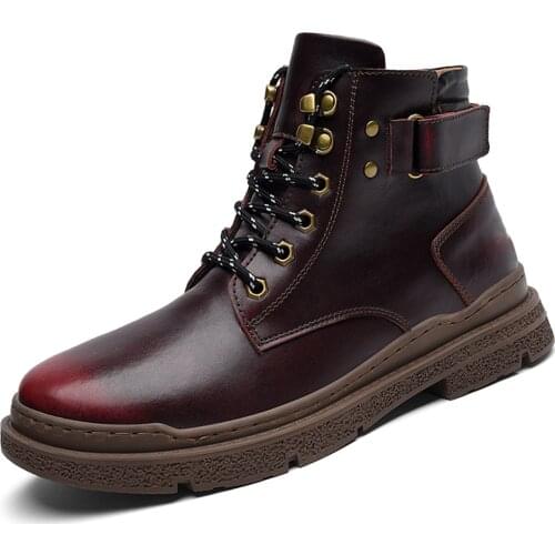 Mr.zuo Men's Motorcycle Boots