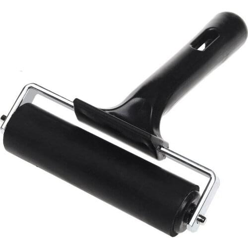 15x10x3CM Soft Rubber Professional Brayer Perfect Anti Skid Tape Construction Tools Print Ink And Stamping Tools Rubber Roller