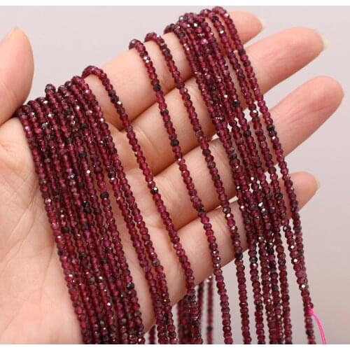 New Style Natural Stone Bead Section Garnet Small Beads For DIY Jewelry Making Necklace Bracelet Earrings Accessory