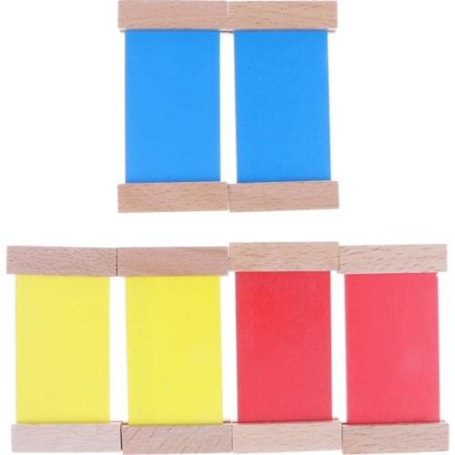 Montessori Teaching Material Wooden Cognitive Color Box Kids/Baby Early Learning Educational Toy