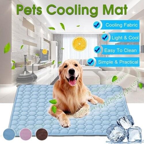 Dog Cat Summer Cooling Blanket Sofa Portable Tour Sleeping Washable Reusable Cotton Pet Accessories For Small Medium Large Dog