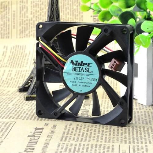 Original Japan FOR NIDEC D08R-12Th01A12V 0.17A8C8015 Three-wire Heat Dissipation cooler Fan