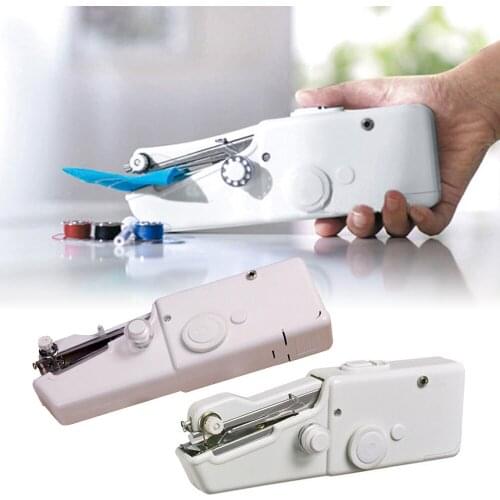 Mini Handheld Manual Sewing Machine Mini Portable Handy Home Sewing Quick Hand-Held Single Stitch Handmade Sewing Tool 3