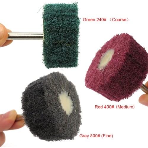 Shank Flap Sanding Wheel Nylon Fiber Abrasive Scouring Buffing Polishing Whee