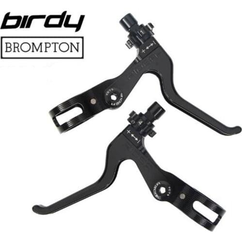 1pair Folding bike positioning brake lever ultra-light for 22.2mm handlebar brompton birdy ridea brake lever V/C clamp