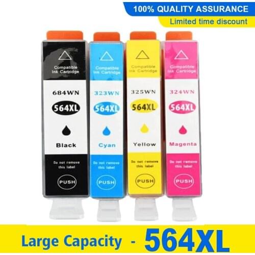 Compatible HP564XL Ink Cartridge For HP564 Photosmart 5510/5511/5512/5514/5515/5520/5522/ 5525/6510/6512/6515 Printer