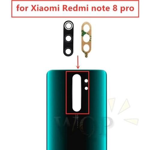 2pcs for Xiaomi Redmi note 8 pro Camera Glass Lens Back Rear Camera Glass Lens Replacement Repair Spare Parts with Glue