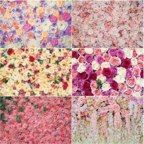 Wedding Photo Rose Flower Wall Stage Background Ceremony Baby Birthday Party Love Portrait Photography Backdrop For Photo Studio
