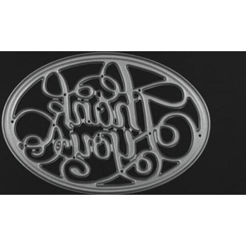 YINISE 390 Thank You Metal Cutting Dies For Scrapbooking Stencils DIY Album Cards Decoration Embossing Folder Die CUTS Cutter