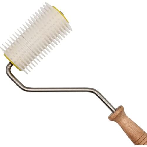 1PCS Bee Honey Extractor Plastic Roller Type Propolis Extractor Wooden Handle Bee Honey Comb Propolis Collector Beekeeping Tools