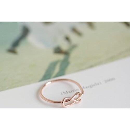 30 pce/lot color Promotion Fashion Kpop Heart Knot Ring