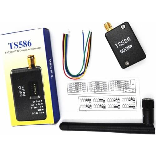 5.8G 600mw 32CH FPV Wireless Emitter TS586 Transmitter Mini AV with Metal Case for RC Quadcopter 2 Vision+ Quadcopter QAV250