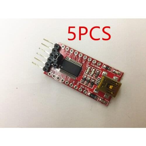 5PCS Smart Electronics FT232RL FT232 FTDI USB 3.3 V 5.5 V to TTL Serial Adapter Module Mini Port