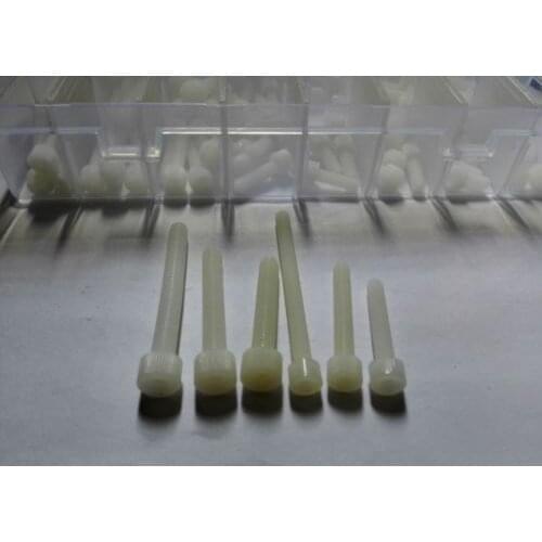 90pcs M5 M6 Nylon Allen Cap Head Screw Bolt Hex Screws Assortment Set White Free Shipping