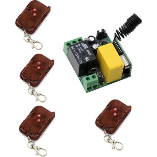 RF Wireless Remote Control Switch AC220V Relay Module Receiver Remote TransmitterHome Remote Lighting Wall Remote Switch