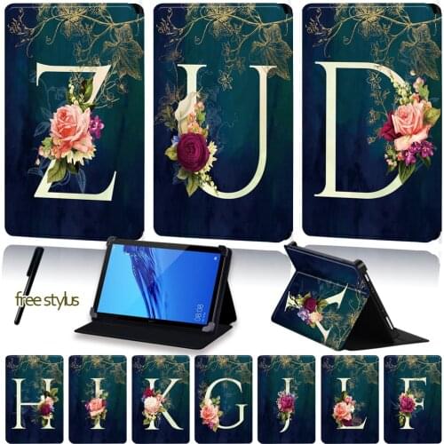 PU Leather Tablet Case for Huawei MediaPad T310 9.6"/MediaPad (T1 /T3) 7.0 8.0/MediaPad (T1/T5)10 Flip Stand Cover Case+Stylus