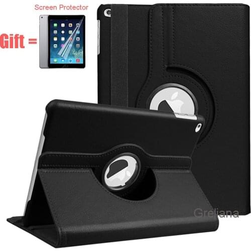 For iPad 9.7 2018 Case iPad 2017 9.7 Cover A1822 A1823 A1893 A1954 360 Degree Rotating PU Leather Covers For iPad 2018 9.7 Cases