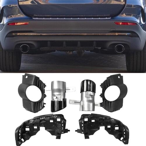 For Mercedes Benz GLA35 H247 GLA 180 GLA200 GLA250 AMG 2020 2021+ Rear Bumper Turbo Muffler Exhaust Pipe Exits Car Refitting Kit