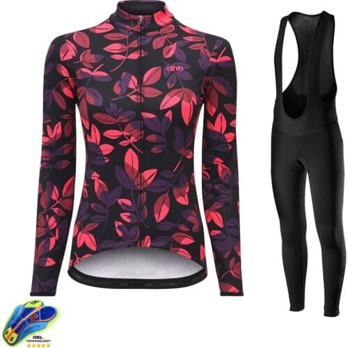 DHB Cycling Jerseys 2020 Team bike uniform Womens Cycling Clothing MTB Bib long Bike Jersey Set Ropa Ciclismo triathlon
