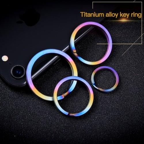 Titanium alloy key ring key ring seven colors