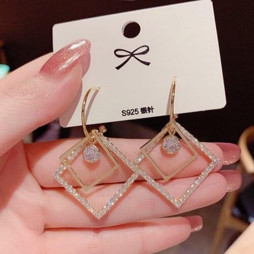 Korean Dongdaemun Aarrings Geometric Thin Face Fashion Accessories Women