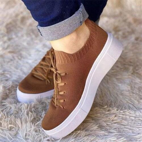 Womens Shoes Summer Fashion Casual Mesh Breathable Lace-Up Sneakers Flat Vulcanized Shoes Ladies Comfortable Canvas Shoes