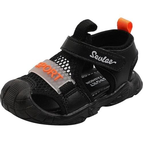 2021 Summer Childrens Sandals Casual Kids Bow-knot Anti-kick Hollow Shoes Non-slip Soft Bottom Boys Beach Shoes Hot Sneakers