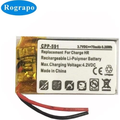 New Li-ion Polymer 70mAh Replacement Battery For Fitbit Charge HR LSSP031420AB Batteries