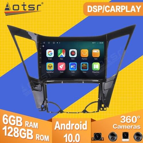 For Hyundai Sonata 2011 2012 2013 Android Car Tape Radio Recorder Multimedia Player Stereo GPS Navi Video PX6 Head Unit No 2 din