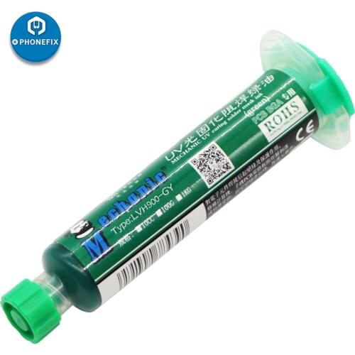 MECHANIC Flux Oil Green UV Curing Solder Mask Ink BGA PCB Welding Oil UV Light-Cured for iPhone Repair Welding Fluxes