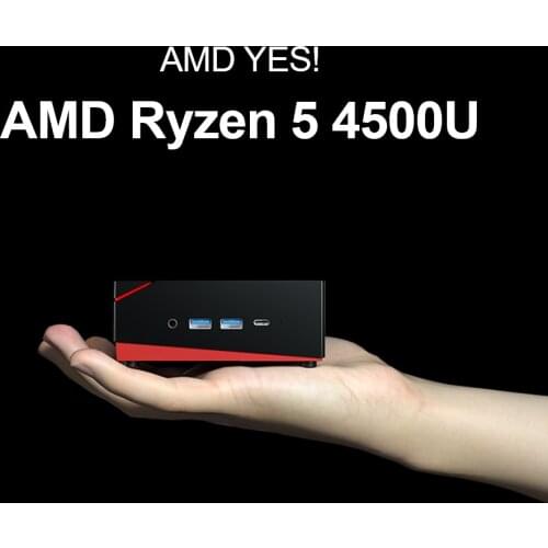 TOPTON Mini PC AMD Ryzen 5 4500U 2*LAN 2*DDR4 Max 64GB M.2 PCIE Desktop Gaming Computer 4K HDMI 2.0 DP Radeon Graphics AX WiFi6