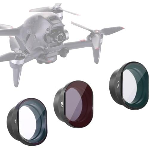Neewer 3-Pack Filter Set for DJI FPV Drone, CPL Circular Polarizer Filter, UV Filter and ND8 Filter Kit