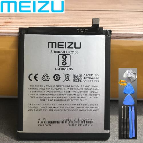 Original 3070mAh BA810 Replacement Batteries For Meizu M8C M 8C M810H M810L Smartphones Mobile Phone Battery